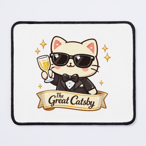 Item preview, The Great Catsby Classy Cat Parody Art designed and sold by SketchOnScreen.