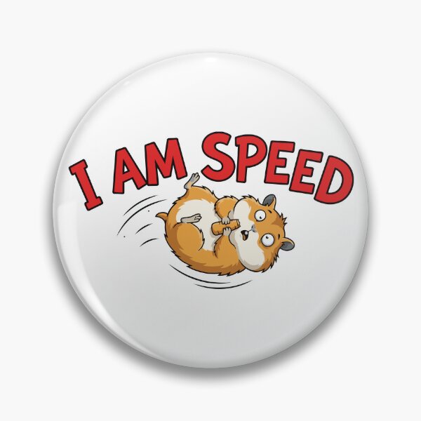 Item preview, I Am Speed Funny Flying Hamster Wheel Meme designed and sold by Petzzz.