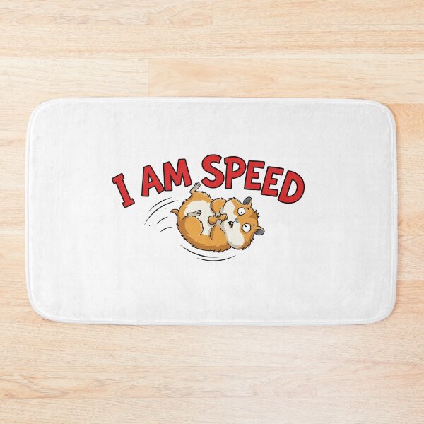 Item preview, I Am Speed Funny Flying Hamster Wheel Meme designed and sold by Petzzz.
