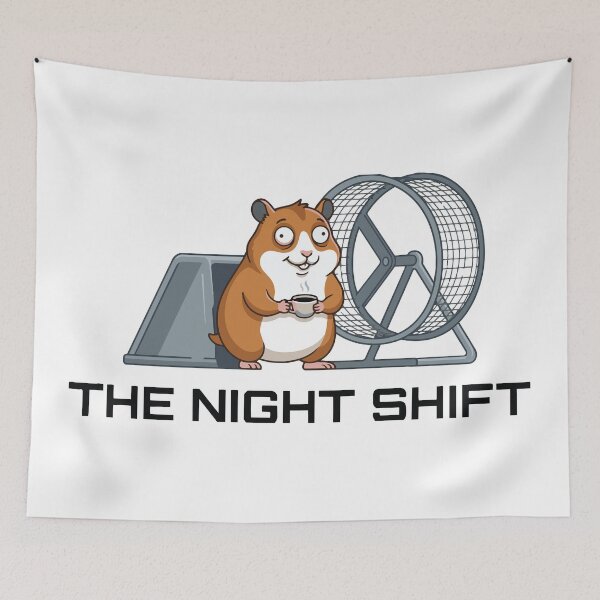 Item preview, The Night Shift Squeaky Wheel Hamster designed and sold by Petzzz.