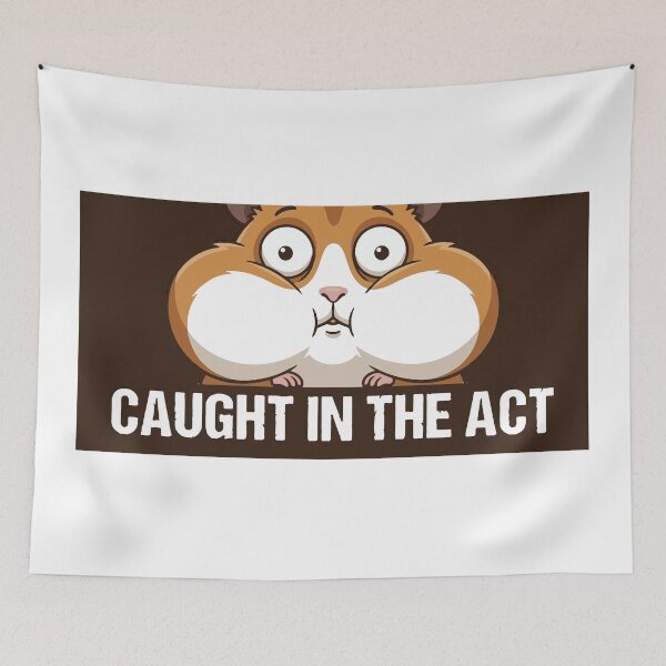Item preview, Caught In The Act Funny Startled Hamster designed and sold by Petzzz.