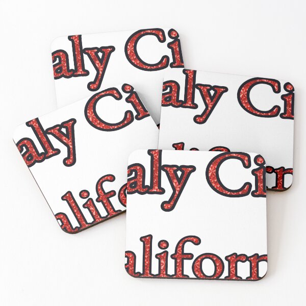 Item preview, Daly City California City Name With Red Rhinestone designed and sold by TheIconSmith.