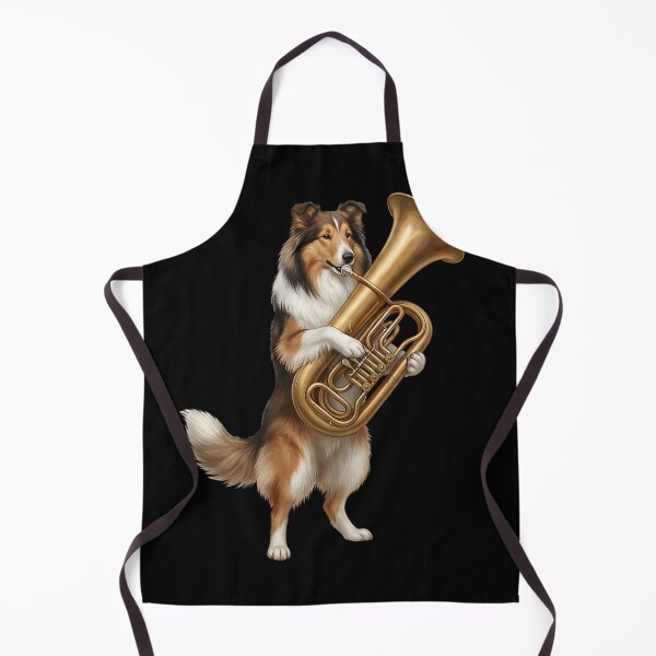 Item preview, Collie Playing Tuba Player Tubaist Dog Lover designed and sold by DoodleTortle.