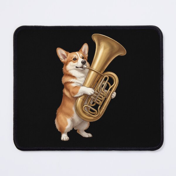 Item preview, Corgi Playing Tuba Player Tubaist Dog Lover designed and sold by DoodleTortle.