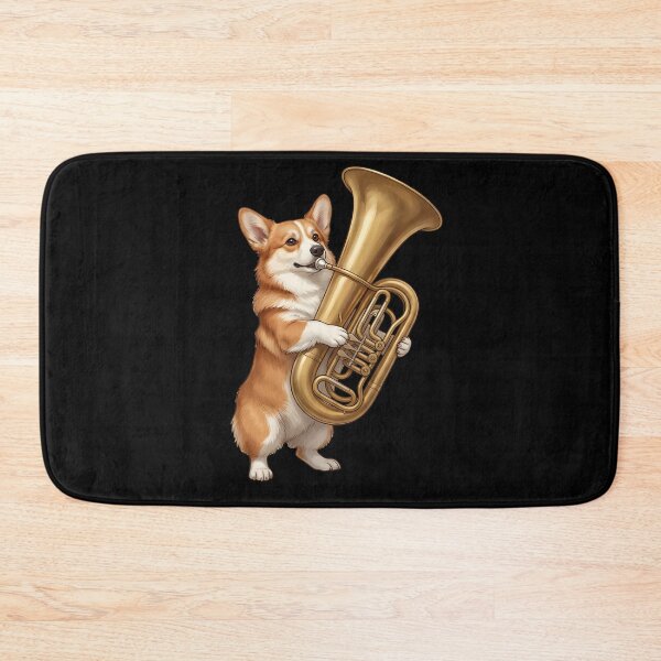 Item preview, Corgi Playing Tuba Player Tubaist Dog Lover designed and sold by DoodleTortle.