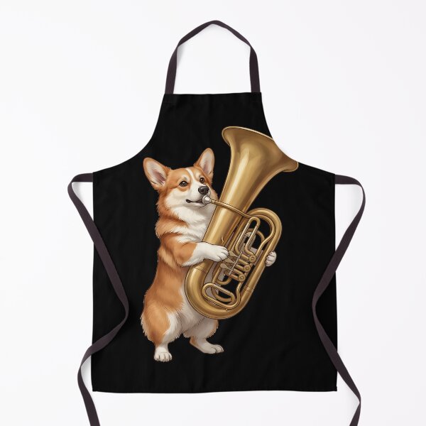 Item preview, Corgi Playing Tuba Player Tubaist Dog Lover designed and sold by DoodleTortle.