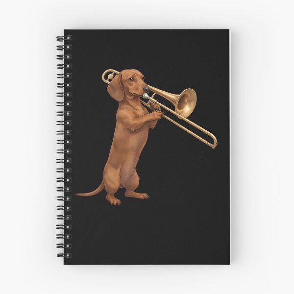 Item preview, Dachshund Playing Trombone Player Trombonist Dog Lover designed and sold by DoodleTortle.