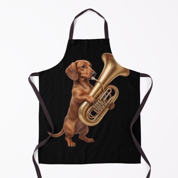 Item preview, Dachshund Playing Tuba Player Tubaist Dog Lover designed and sold by DoodleTortle.
