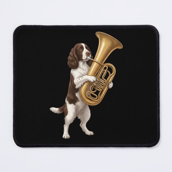 Item preview, English Springer Spaniel Playing Tuba Player Tubaist Dog Lover designed and sold by DoodleTortle.