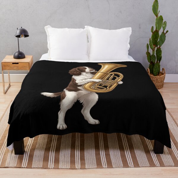 Item preview, English Springer Spaniel Playing Tuba Player Tubaist Dog Lover designed and sold by DoodleTortle.