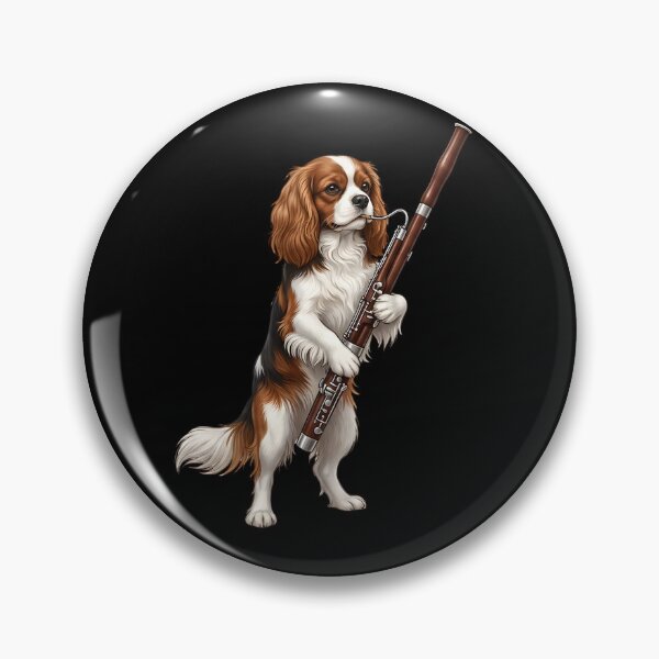 Item preview, Cavalier King Charles Spaniel Playing Bassoon Player Bassoonist Dog Lover designed and sold by TerryConnells.