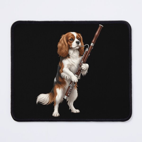 Item preview, Cavalier King Charles Spaniel Playing Bassoon Player Bassoonist Dog Lover designed and sold by TerryConnells.