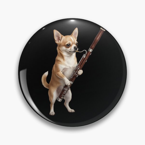 Item preview, Chihuahua Playing Bassoon Player Bassoonist Dog Lover designed and sold by TerryConnells.