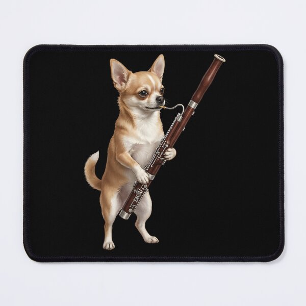 Item preview, Chihuahua Playing Bassoon Player Bassoonist Dog Lover designed and sold by TerryConnells.