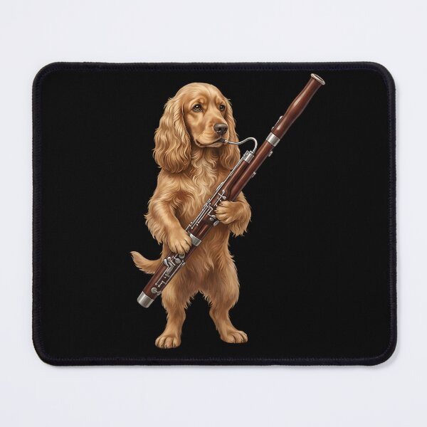 Item preview, Cocker Spaniel Playing Bassoon Player Bassoonist Dog Lover designed and sold by TerryConnells.