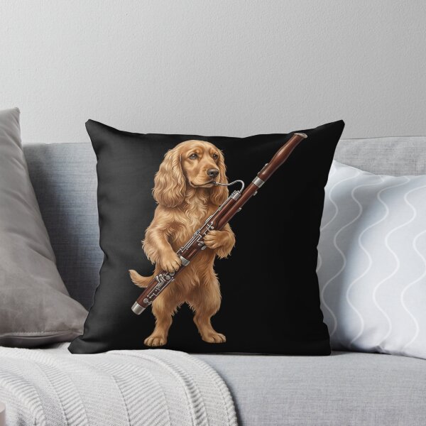 Item preview, Cocker Spaniel Playing Bassoon Player Bassoonist Dog Lover designed and sold by TerryConnells.