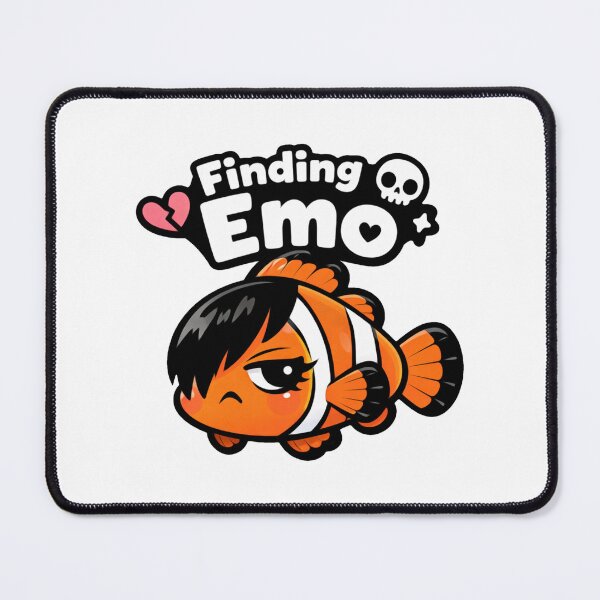 Item preview, Finding Emo Kawaii Vector Fish Parody designed and sold by SketchOnScreen.