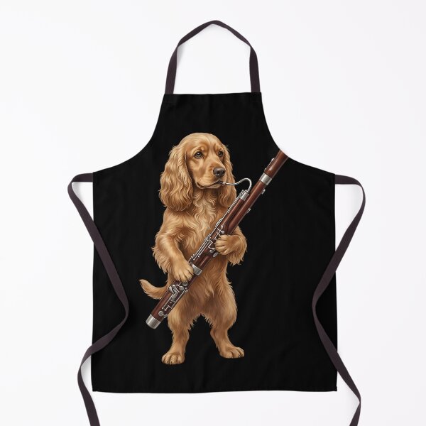 Item preview, Cocker Spaniel Playing Bassoon Player Bassoonist Dog Lover designed and sold by TerryConnells.