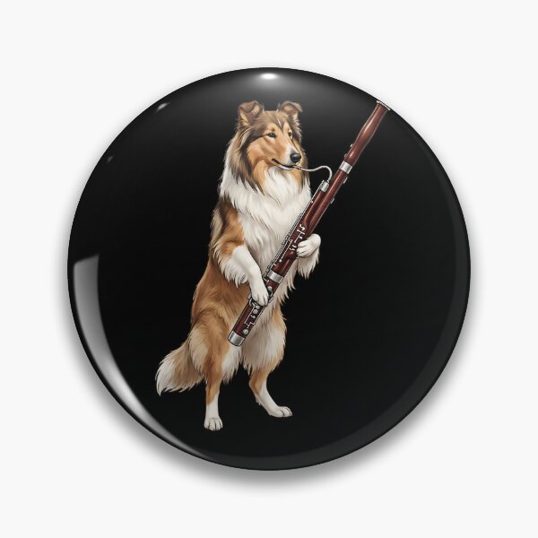 Item preview, Collie Playing Bassoon Player Bassoonist Dog Lover designed and sold by TerryConnells.