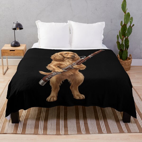 Item preview, Cocker Spaniel Playing Bassoon Player Bassoonist Dog Lover designed and sold by TerryConnells.