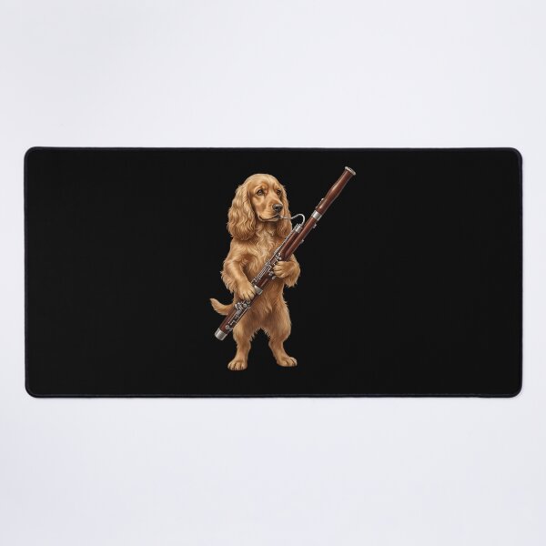 Item preview, Cocker Spaniel Playing Bassoon Player Bassoonist Dog Lover designed and sold by TerryConnells.