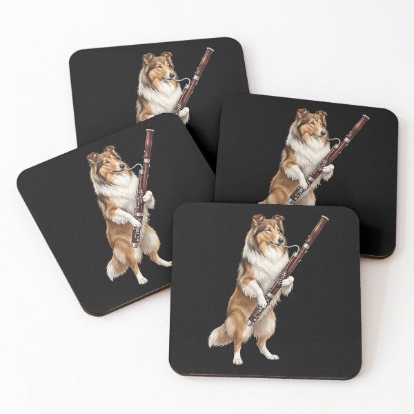 Item preview, Collie Playing Bassoon Player Bassoonist Dog Lover designed and sold by TerryConnells.