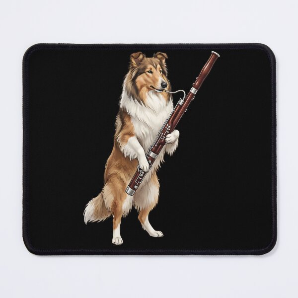 Item preview, Collie Playing Bassoon Player Bassoonist Dog Lover designed and sold by TerryConnells.