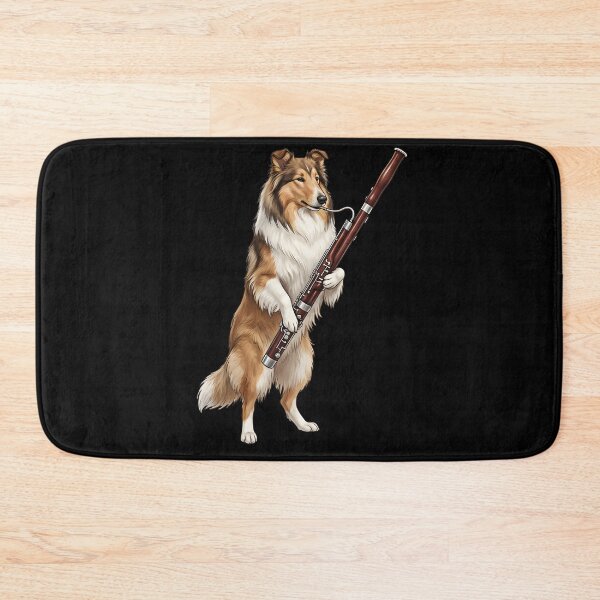 Item preview, Collie Playing Bassoon Player Bassoonist Dog Lover designed and sold by TerryConnells.