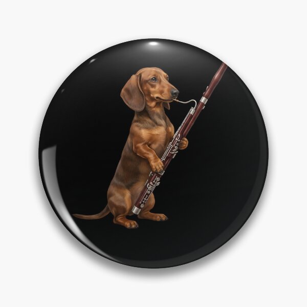 Item preview, Dachshund Playing Bassoon Player Bassoonist Dog Lover designed and sold by TerryConnells.
