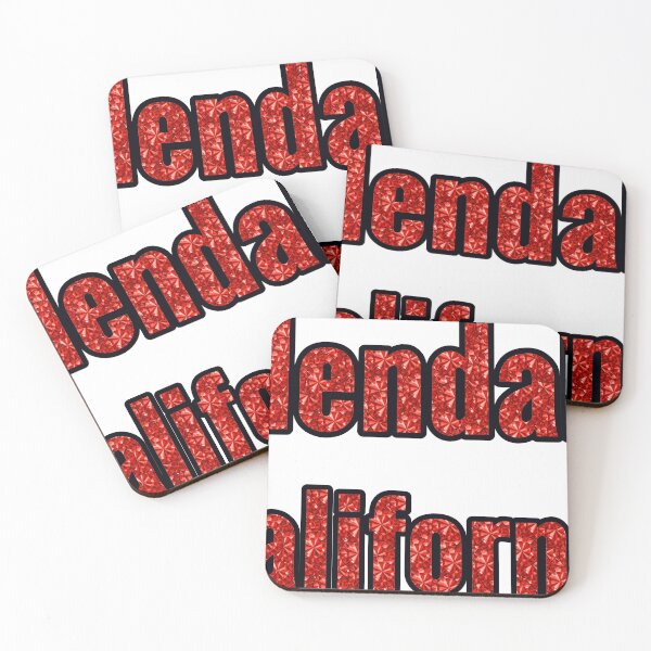Item preview, Glendale California City Name With Red Rhinestone designed and sold by TheIconSmith.