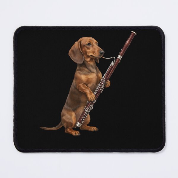 Item preview, Dachshund Playing Bassoon Player Bassoonist Dog Lover designed and sold by TerryConnells.