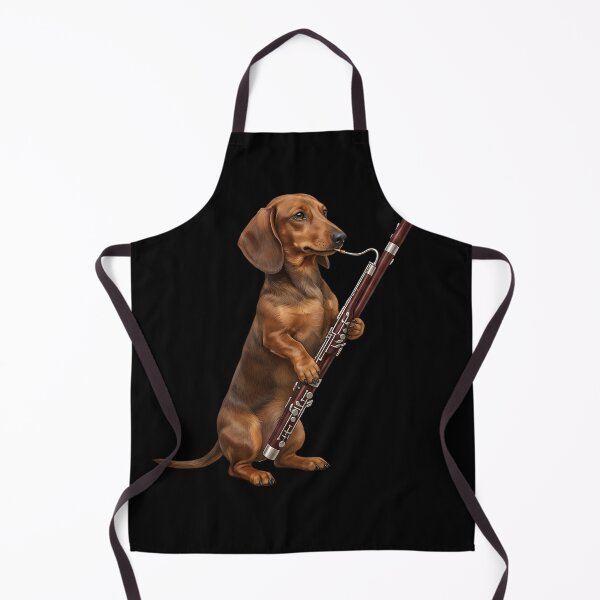 Item preview, Dachshund Playing Bassoon Player Bassoonist Dog Lover designed and sold by TerryConnells.