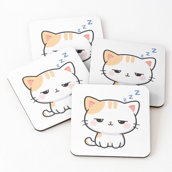 Item preview, Cute Sleepy Cat designed and sold by TinyEmotionCo.