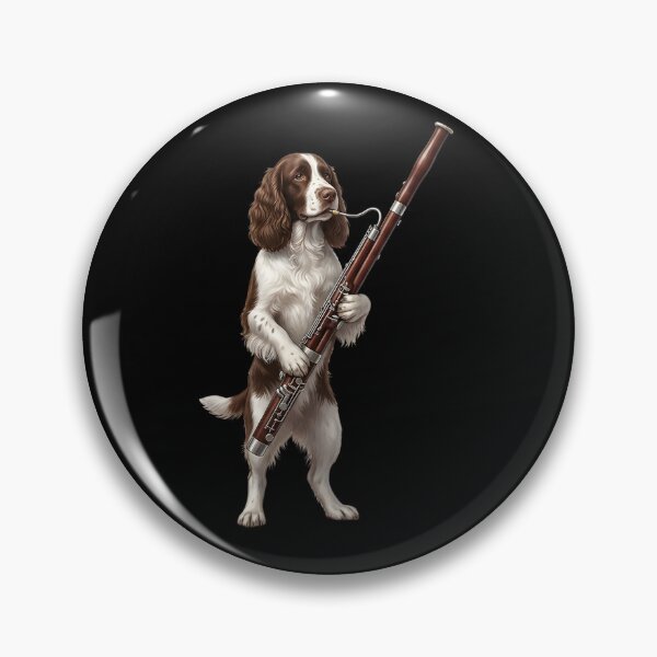 Item preview, English Springer Spaniel Playing Bassoon Player Bassoonist Dog Lover designed and sold by TerryConnells.