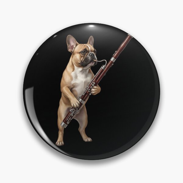 Item preview, French Bulldog Playing Bassoon Player Bassoonist Dog Lover designed and sold by TerryConnells.