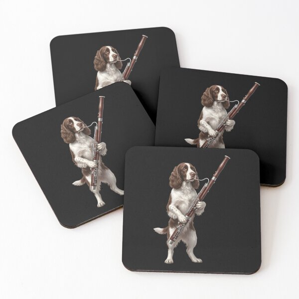 Item preview, English Springer Spaniel Playing Bassoon Player Bassoonist Dog Lover designed and sold by TerryConnells.