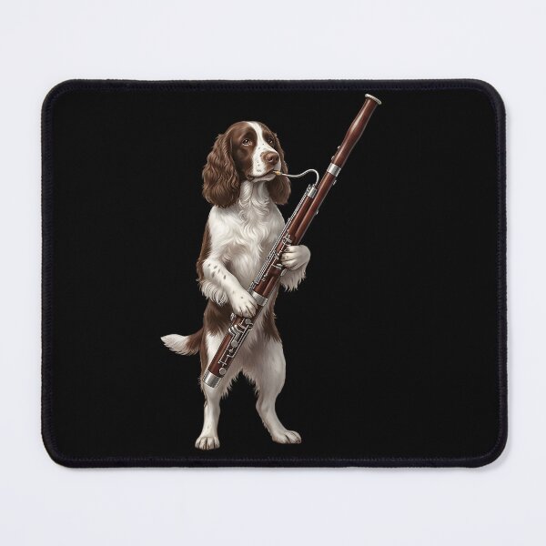 Item preview, English Springer Spaniel Playing Bassoon Player Bassoonist Dog Lover designed and sold by TerryConnells.