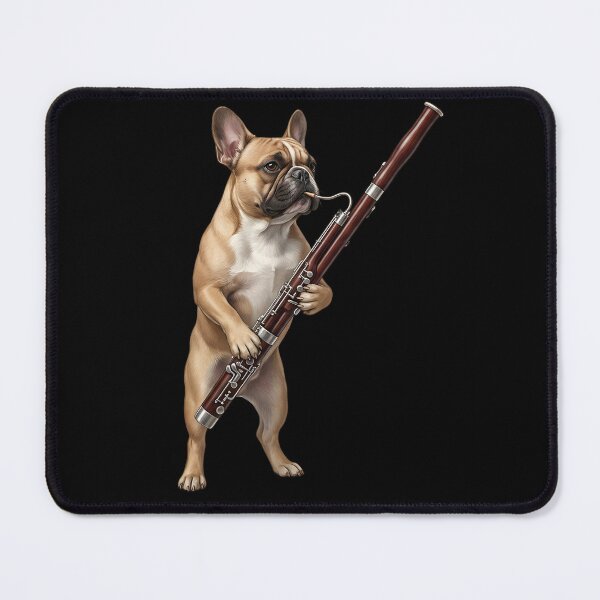 Item preview, French Bulldog Playing Bassoon Player Bassoonist Dog Lover designed and sold by TerryConnells.