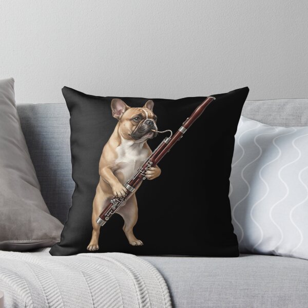 Item preview, French Bulldog Playing Bassoon Player Bassoonist Dog Lover designed and sold by TerryConnells.