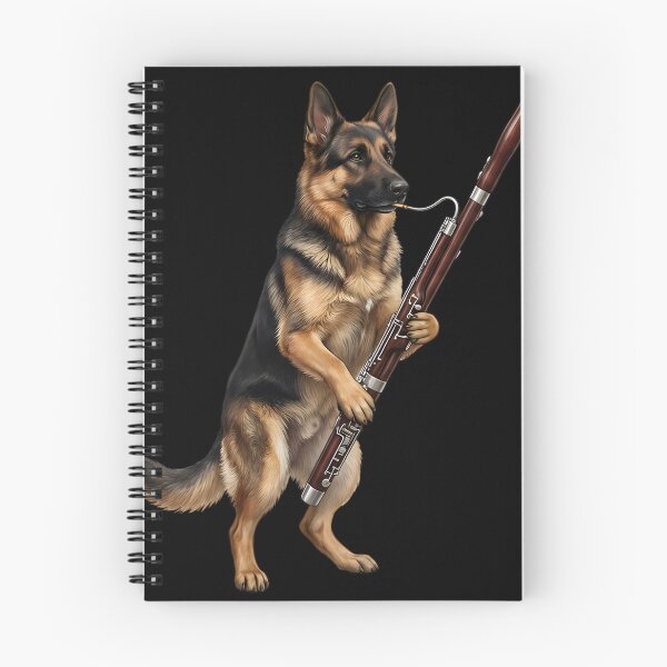 Item preview, German Shepherd Playing Bassoon Player Bassoonist Dog Lover designed and sold by TerryConnells.