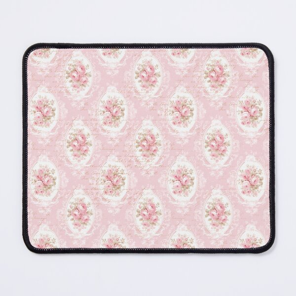 Item preview, Pink Lace and Frames Shabby Chic Cottagecore Pattern with Pink Roses designed and sold by LouieVanille.