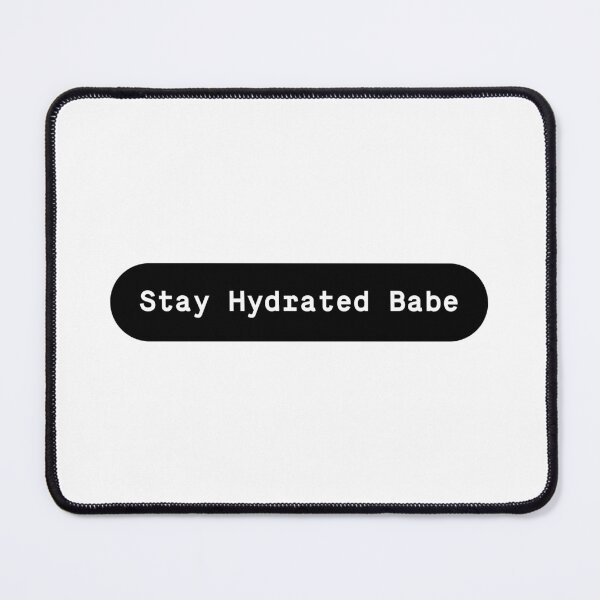 Item preview, Stay Hydrated Babe – Minimal Water Aesthetic Typography Sticker designed and sold by Identity Club Co.