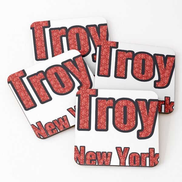 Item preview, Troy New York City Name With Red Rhinestone designed and sold by TheIconSmith.