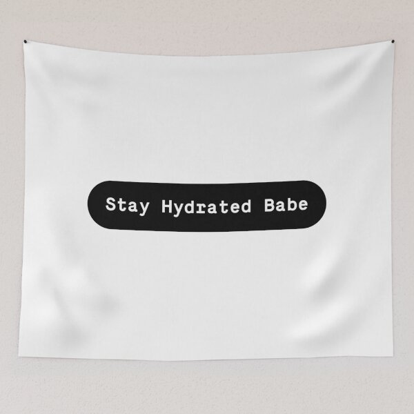 Item preview, Stay Hydrated Babe – Minimal Water Aesthetic Typography Sticker designed and sold by Identity Club Co.