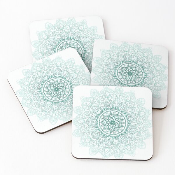 Item preview, Mint Green Floral Mandala Art designed and sold by Khatumeye.