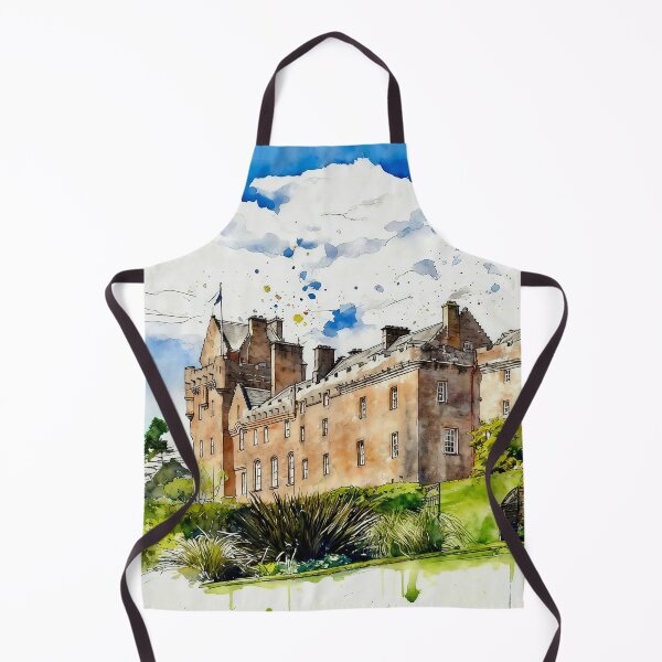 Item preview, Watercolour illustration of Brodick Castle, Isle of Arran, Scotland designed and sold by davidelder.