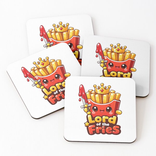 Item preview, Lord of the Fries Kawaii Vector Food Parody designed and sold by SketchOnScreen.