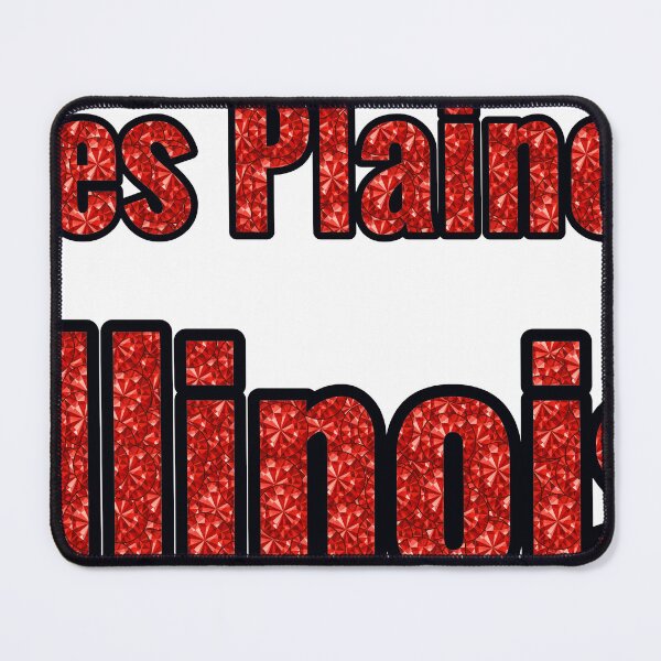 Item preview, Des Plaines Illinois City Name With Red Rhinestone designed and sold by TheIconSmith.