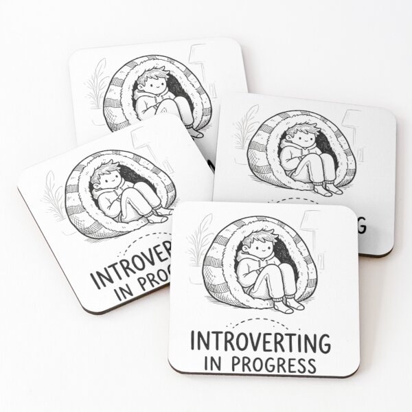 Item preview, Introverting In Progress Shirt - Funny Introvert Gift - Minimalist Line Art Drawing - Social Battery Recharging Hoodie - Cute Anti-Social Graphic Tee designed and sold by vaidalee.
