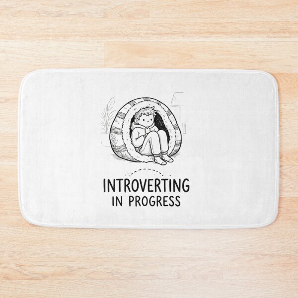 Item preview, Introverting In Progress Shirt - Funny Introvert Gift - Minimalist Line Art Drawing - Social Battery Recharging Hoodie - Cute Anti-Social Graphic Tee designed and sold by vaidalee.
